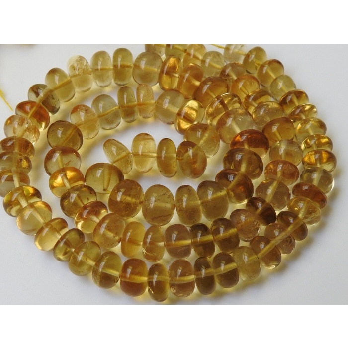 Natural Lemon Quartz Smooth Roundel Beads,Loose Stone,Handmade,Necklace,16Inch 7X8MM Approx,Wholesale Price,New Arrival PME-B13 | Save 33% - Rajasthan Living 6