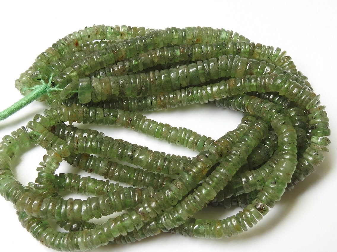 16Inch Strand,Green Kyanite Smooth Tyre,Coin,Button,Wheel Shape Beads,Wholesale Price,New Arrival,100%Natural PME-T2 | Save 33% - Rajasthan Living 17