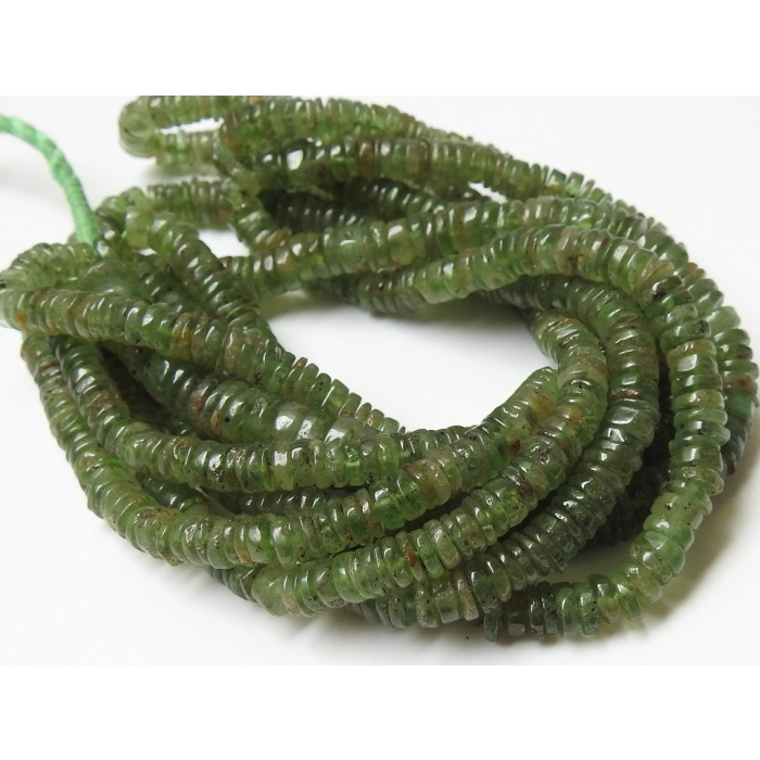 16Inch Strand,Green Kyanite Smooth Tyre,Coin,Button,Wheel Shape Beads,Wholesale Price,New Arrival,100%Natural PME-T2 | Save 33% - Rajasthan Living 6
