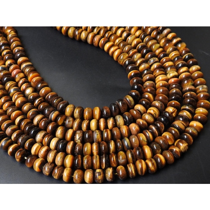 Tigers Eye Jasper Smooth Roundel Bead,Handmade,Loose Bead,For Making Jewelry,Necklace,Beaded Bracelet,Wholesaler,Supplies 14Inch PME-B11 | Save 33% - Rajasthan Living 7