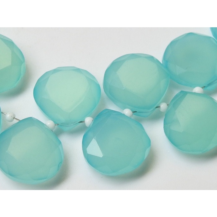14X14MM Pair,Aqua Blue Chalcedony Faceted Hearts,Teardrop,Drop,Loose Stone,Handmade,For Making Jewelry,Wholesaler,Supplies PME-CY2 | Save 33% - Rajasthan Living 8