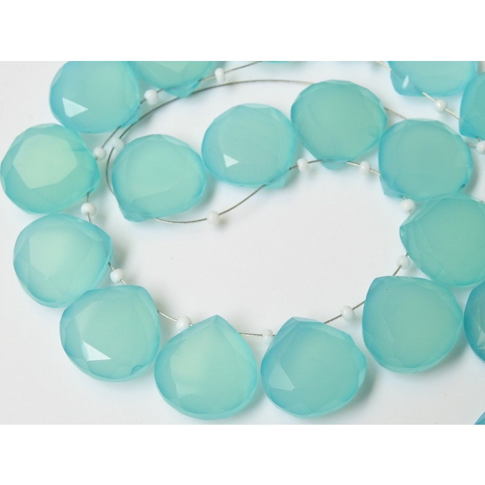 14X14MM Pair,Aqua Blue Chalcedony Faceted Hearts,Teardrop,Drop,Loose Stone,Handmade,For Making Jewelry,Wholesaler,Supplies PME-CY2 | Save 33% - Rajasthan Living 6