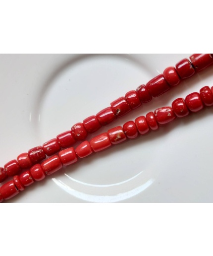 14 Inch Strand Natural Coral Faceted  Beads AA+ Quality Coral 5-7 MM 100% Natural Gemstone | Save 33% - Rajasthan Living 3