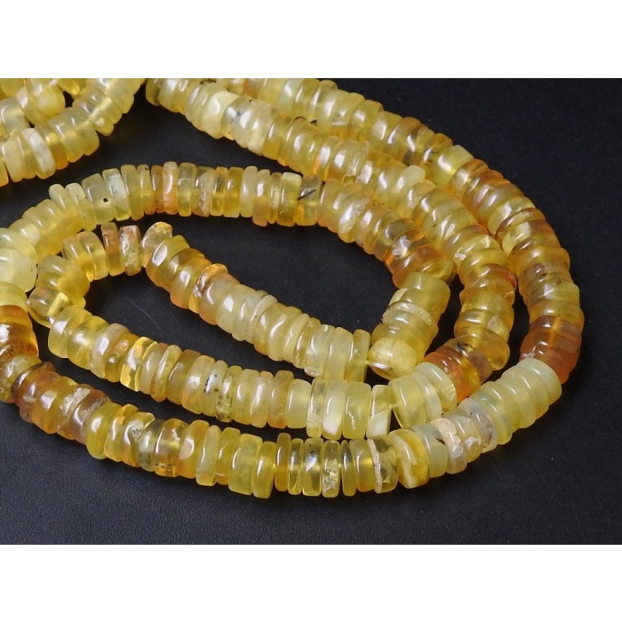 Yellow Opal Smooth Tyres,Button,Coin,Wheel Shape Bead,16Inch Strand 6MM Approx,Wholesale Price,New Arrival,100%Natural,PME-T2 | Save 33% - Rajasthan Living 7