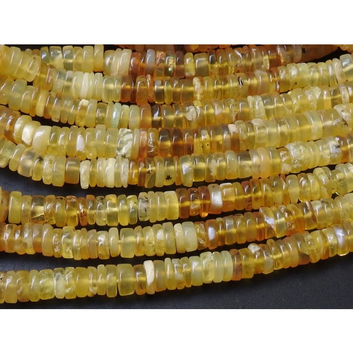 Yellow Opal Smooth Tyres,Button,Coin,Wheel Shape Bead,16Inch Strand 6MM Approx,Wholesale Price,New Arrival,100%Natural,PME-T2 | Save 33% - Rajasthan Living 8
