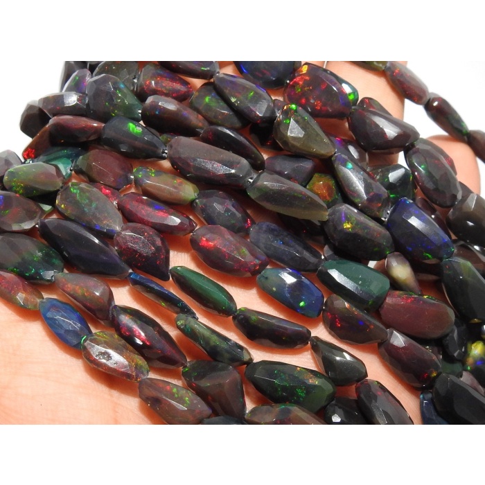 Ethiopian Black Opal Tumble,Faceted,Nugget,Multi Fire,Loose Stone,For Making Jewelry,Necklace,Wholesaler,Supplies 8Inch 100%Natural PME-EO2 | Save 33% - Rajasthan Living 12