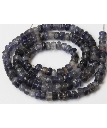 Natural Blue Iolite Smooth Handmade Beads,Roundel Shape,Loose Stone,For Making Jewelry,Wholesale Price,New Arrival,16Inch Strand B10 | Save 33% - Rajasthan Living 3