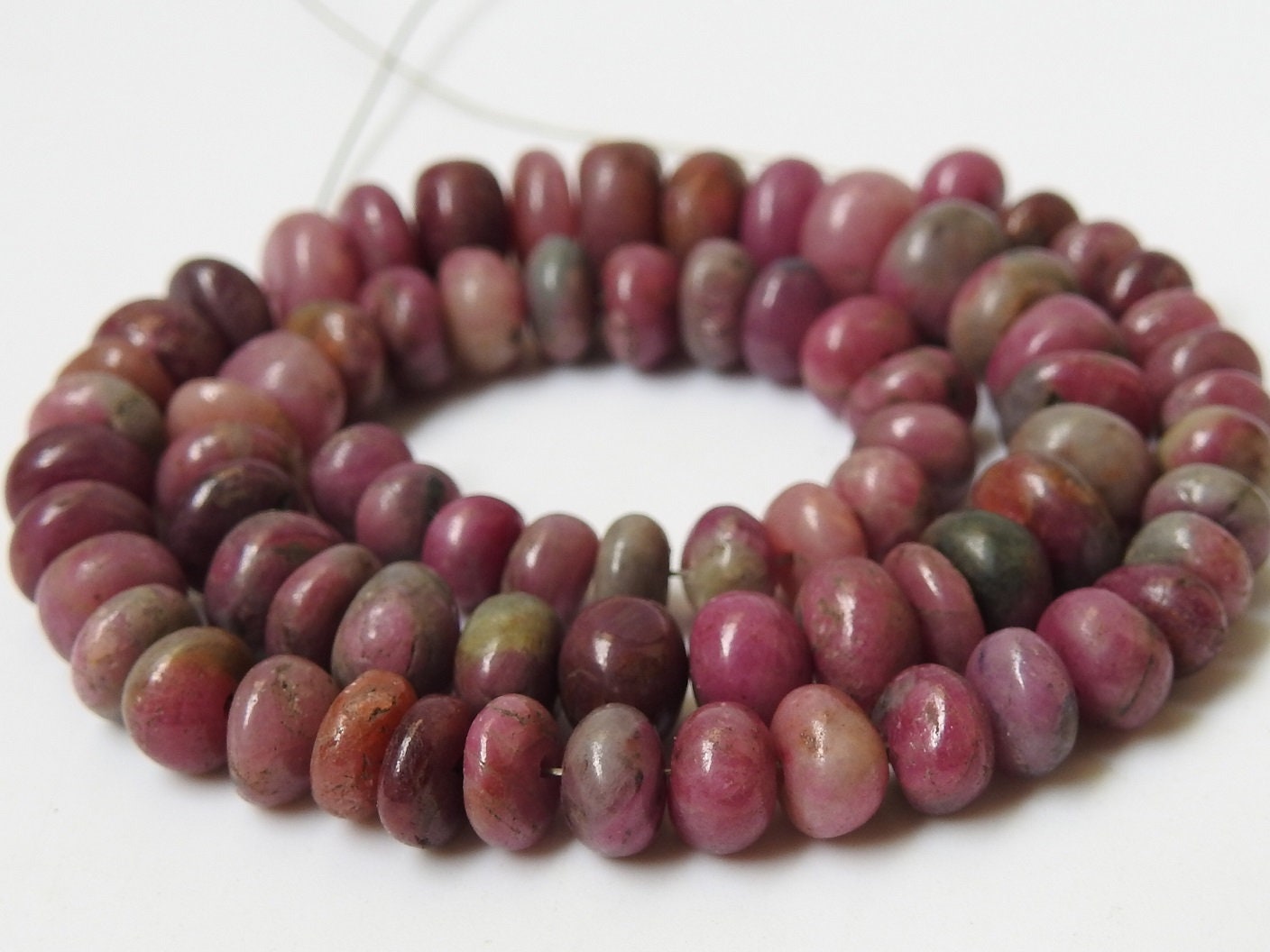 Natural Ruby Smooth Handmade Roundel Beads,Handmade,Loose Stone,Wholesale Price,New Arrival (Pme) B5 | Save 33% - Rajasthan Living 12