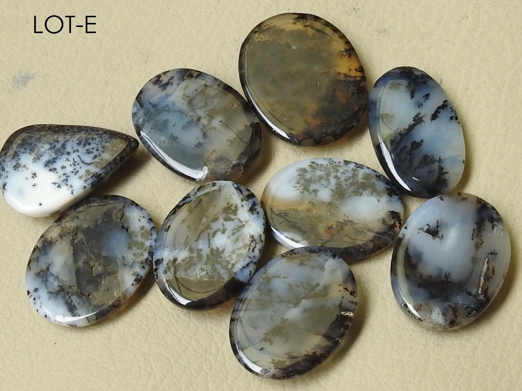 Dendrite Opal Cabochons Lot,Smooth,Fancy Shape,Handmade,Loose Stone,Wholesaler,Supplies,New Arrivals,100%Natural C2 | Save 33% - Rajasthan Living 25