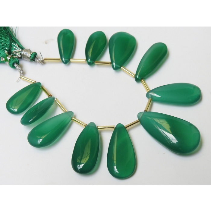 Natural Green Onyx Smooth Teardrops,Drop,Loose Stone,Handmade,For Making Jewelry,Wholesale Price,New Arrival (pme) CY1 | Save 33% - Rajasthan Living 7