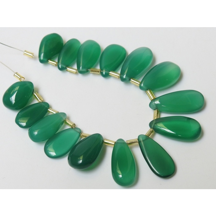 Natural Green Onyx Smooth Teardrops,Drop,Loose Stone,Handmade,For Making Jewelry,Wholesale Price,New Arrival (pme) CY1 | Save 33% - Rajasthan Living 10