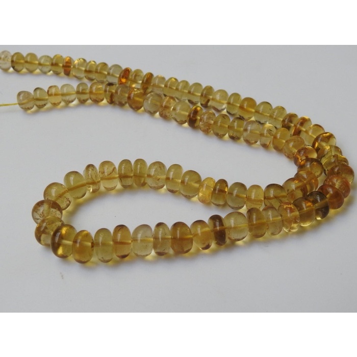 Natural Lemon Quartz Smooth Roundel Beads,Loose Stone,Handmade,Necklace,16Inch 7X8MM Approx,Wholesale Price,New Arrival PME-B13 | Save 33% - Rajasthan Living 8