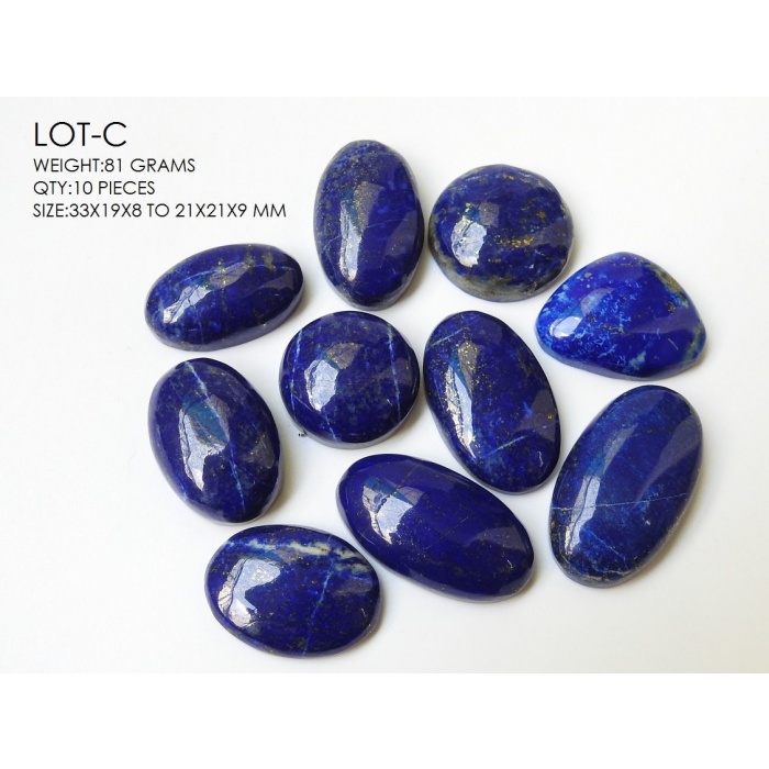 Natural Lapis Lazuli Smooth Fancy Shape Cabochons Lot Finest Quality Wholesale Price New Arrival C2 | Save 33% - Rajasthan Living 8