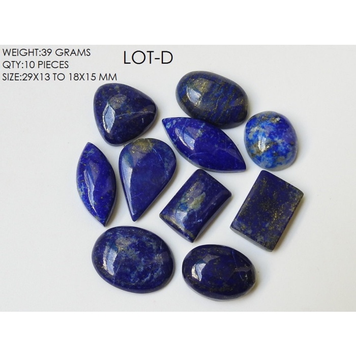 Natural Lapis Lazuli Smooth Fancy Shape Cabochons Lot Finest Quality Wholesale Price New Arrival C2 | Save 33% - Rajasthan Living 9