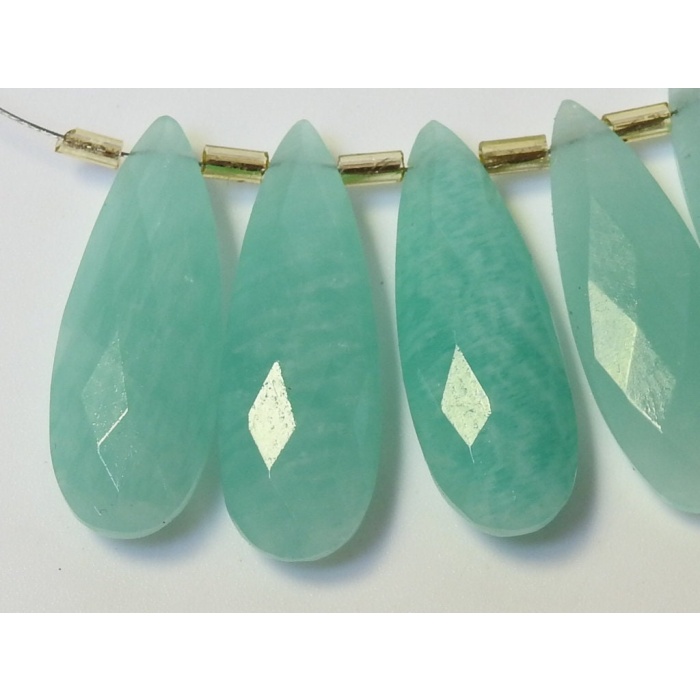 Amazonite Faceted Teardrop,Drop,Loose Stone,For Making Jewelry,Handmade,Earrings,Bead Wholesaler Supplies 30X10MM Pair,100%Natural PME-CY3 | Save 33% - Rajasthan Living 8