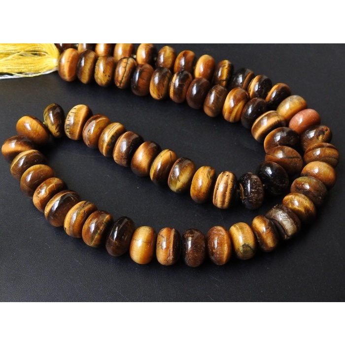 Tigers Eye Jasper Smooth Roundel Bead,Handmade,Loose Bead,For Making Jewelry,Necklace,Beaded Bracelet,Wholesaler,Supplies 14Inch PME-B11 | Save 33% - Rajasthan Living 9