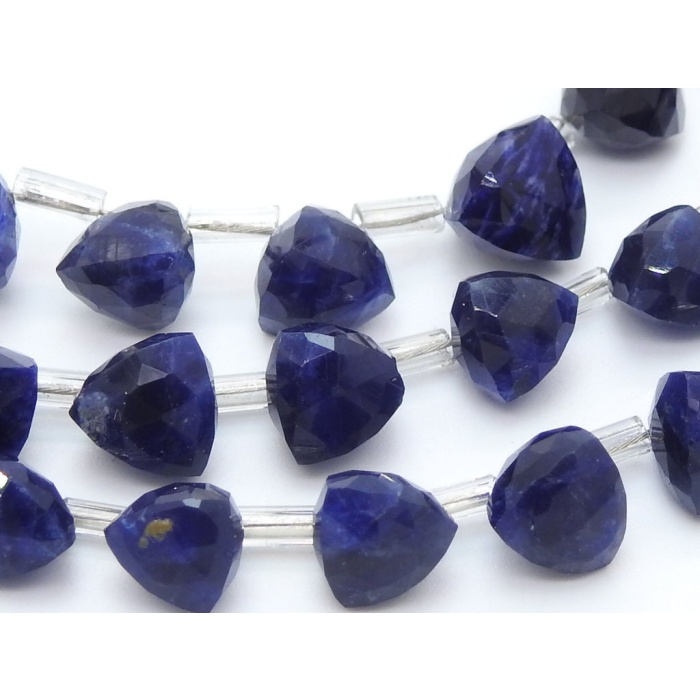 Natural Sodalite Micro Faceted Trillions,Briolettes,Loose Stone,Handmade,For Making Jewelry,10Piece Strand 6X6To5X5MM Approx PME-BR9 | Save 33% - Rajasthan Living 7