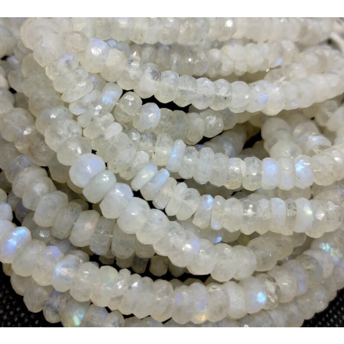 Natural Rainbow Moonstone 14″Inch Strand Faceted Rondelle Beads AA+ Quality Moonstone 7 MM 100% Natural Gemstone | Save 33% - Rajasthan Living 8