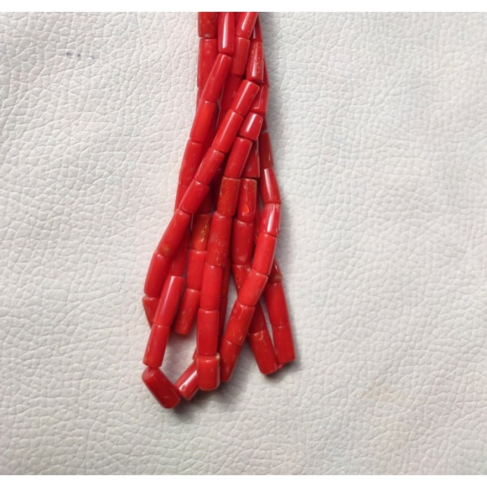 100% Natural Italian Coral Gemstone Beads,18 Inches Strand, Finest Quality Beads, Well Polished Red Coral Beads Tube Shape 10×4–7×3 MM | Save 33% - Rajasthan Living 7