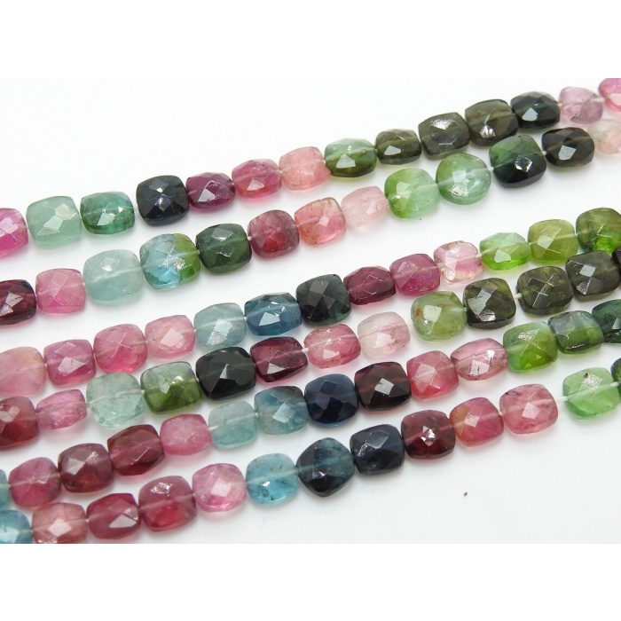Tourmaline Micro Faceted Cushions,Square,Multi Color,Handmade,Loose Bead,Gemstone,For Making Jewelry,Necklace,Bracelet 100%Natural | Save 33% - Rajasthan Living 13