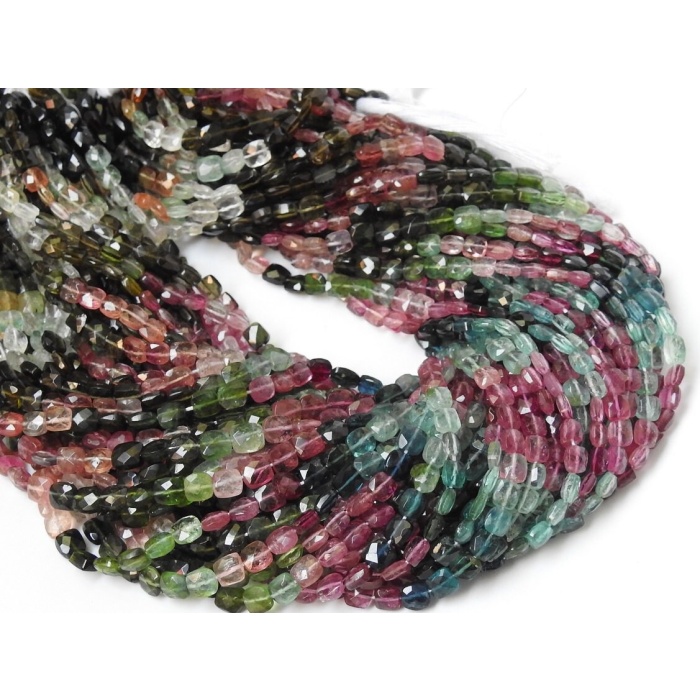 Tourmaline Micro Faceted Cushions,Square,Multi Color,Handmade,Loose Bead,Gemstone,For Making Jewelry,Necklace,Bracelet 100%Natural | Save 33% - Rajasthan Living 12