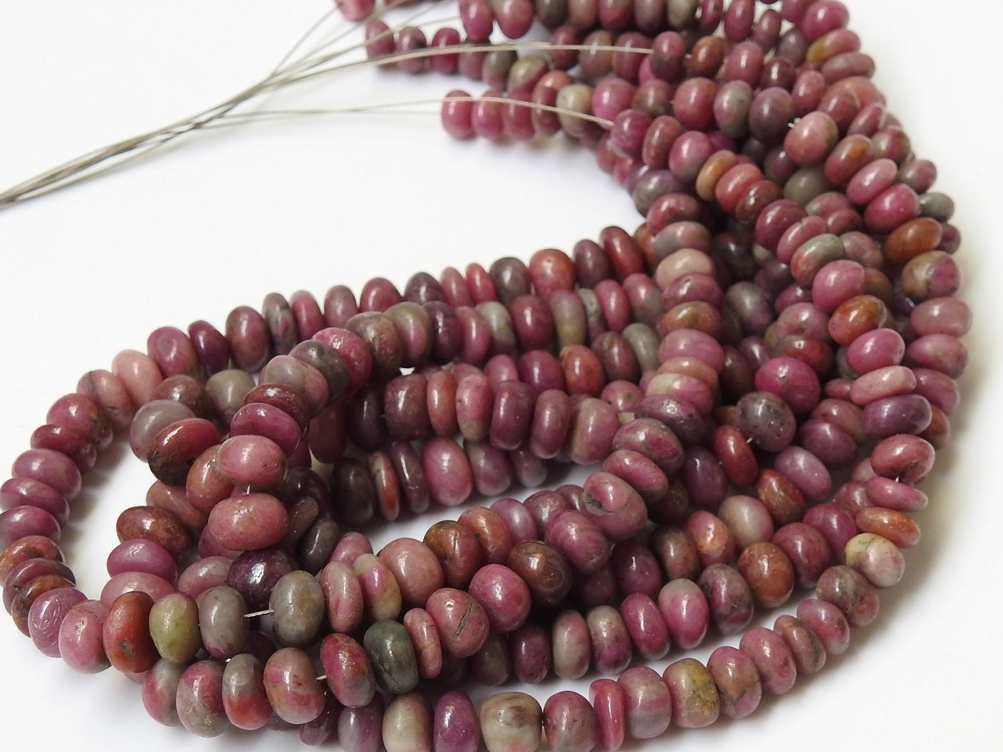 Natural Ruby Smooth Handmade Roundel Beads,Handmade,Loose Stone,Wholesale Price,New Arrival (Pme) B5 | Save 33% - Rajasthan Living 15
