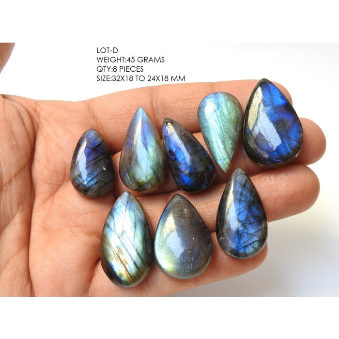 Labradorite Smooth Cabochon Lot,Blue Flashy Fire,Fancy Shapes,Loose Stone,Handmade Gemstone,For Making Pendents,Jewelry 100%Natural PME(C1) | Save 33% - Rajasthan Living 9