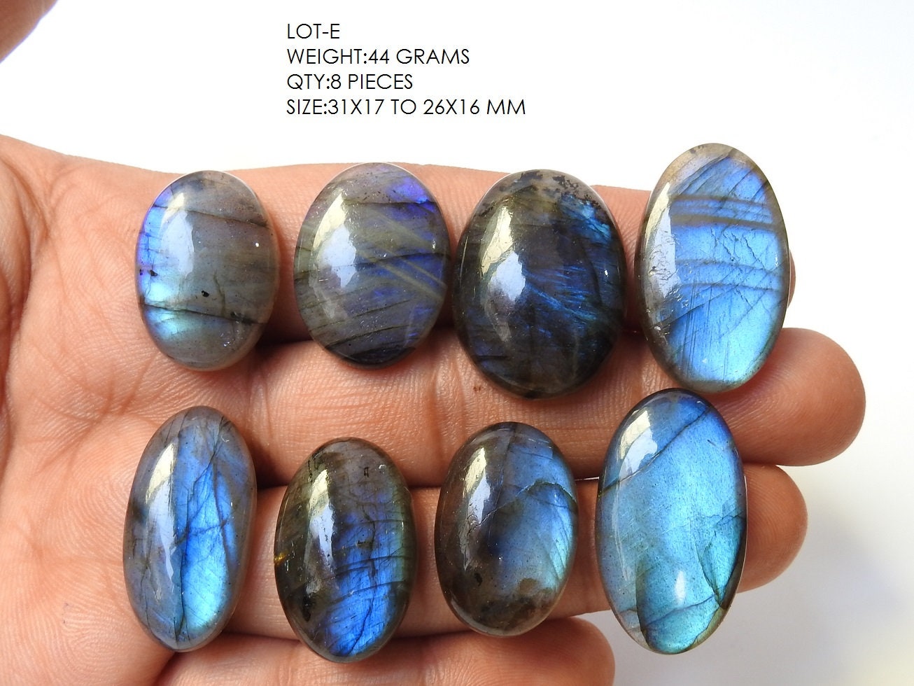 Labradorite Smooth Cabochon Lot,Blue Flashy Fire,Fancy Shapes,Loose Stone,Handmade Gemstone,For Making Pendents,Jewelry 100%Natural PME(C1) | Save 33% - Rajasthan Living 19