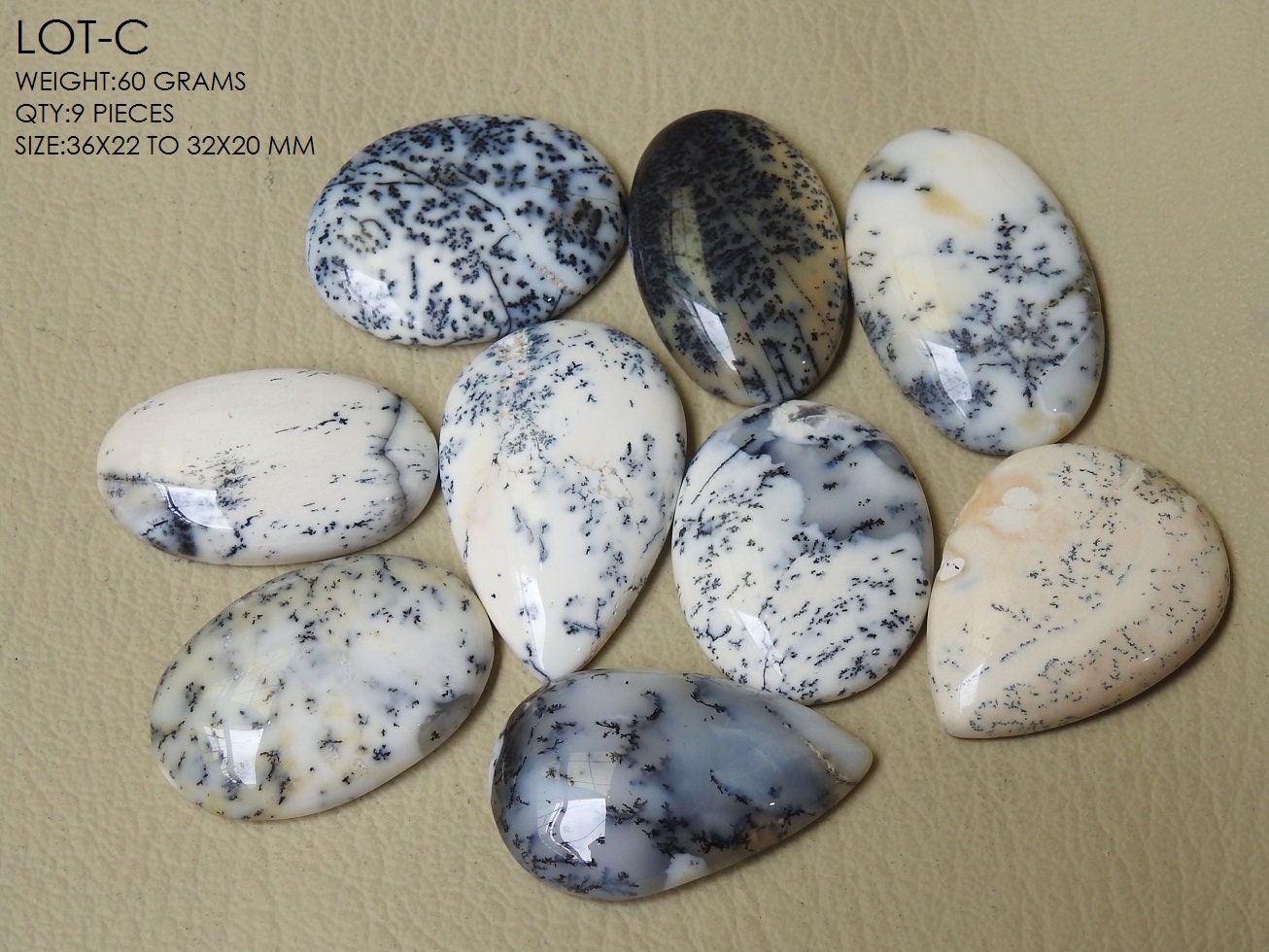 Dendrite Opal Cabochons Lot,Smooth,Fancy Shape,Handmade,Loose Stone,Wholesaler,Supplies,New Arrivals,100%Natural C2 | Save 33% - Rajasthan Living 20