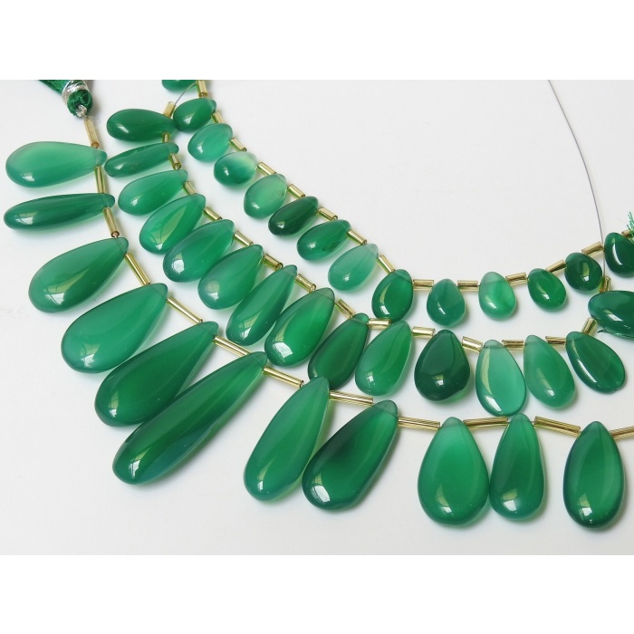 Natural Green Onyx Smooth Teardrops,Drop,Loose Stone,Handmade,For Making Jewelry,Wholesale Price,New Arrival (pme) CY1 | Save 33% - Rajasthan Living 8