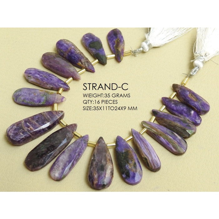 Natural Charoite Faceted Long Teardrop,Drops,Loose Stone,Handmade,For Making Jewelry,Wholesale Price,New Arrival,Wholesaler,Supplies BR8 | Save 33% - Rajasthan Living 8