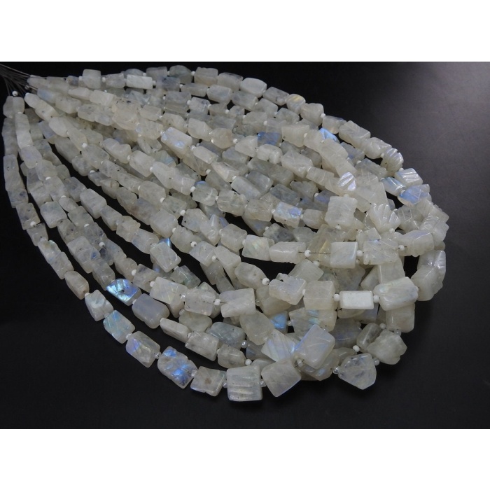 White Rainbow Moonstone Carving Tumble,Nugget,Flat Bead,Carved,Handmade,Loose Stone 100%Natural 14Inch 11X9 To 6X6 MM Approx (pme) TU5 | Save 33% - Rajasthan Living 13