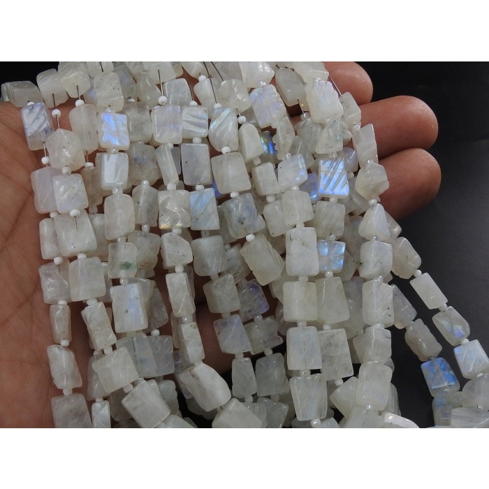 White Rainbow Moonstone Carving Tumble,Nugget,Flat Bead,Carved,Handmade,Loose Stone 100%Natural 14Inch 11X9 To 6X6 MM Approx (pme) TU5 | Save 33% - Rajasthan Living 7