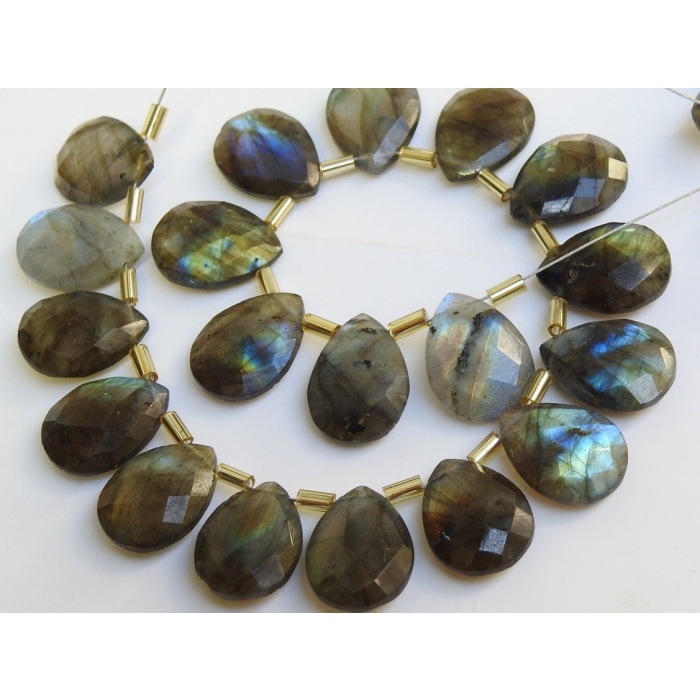 Labradorite Faceted Teardrop,Drop,Loose Stone,Multi Flashy Fire,Wholesale Price,New Arrival,12X8MM,100%Natural,PME-CY3 | Save 33% - Rajasthan Living 11
