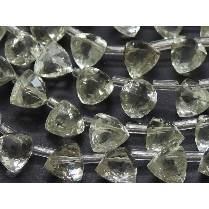 Natural Green Amethyst Micro Faceted Trillions,Triangle,Briolettes 10Piece Strand 7X7To6X6MM Approx Wholesale Price,New Arrival PME-BR6 | Save 33% - Rajasthan Living 7