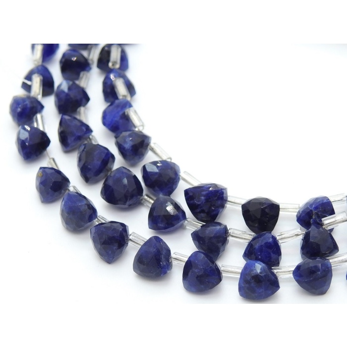 Natural Sodalite Micro Faceted Trillions,Briolettes,Loose Stone,Handmade,For Making Jewelry,10Piece Strand 6X6To5X5MM Approx PME-BR9 | Save 33% - Rajasthan Living 8