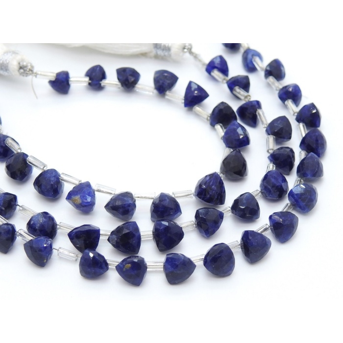 Natural Sodalite Micro Faceted Trillions,Briolettes,Loose Stone,Handmade,For Making Jewelry,10Piece Strand 6X6To5X5MM Approx PME-BR9 | Save 33% - Rajasthan Living 6