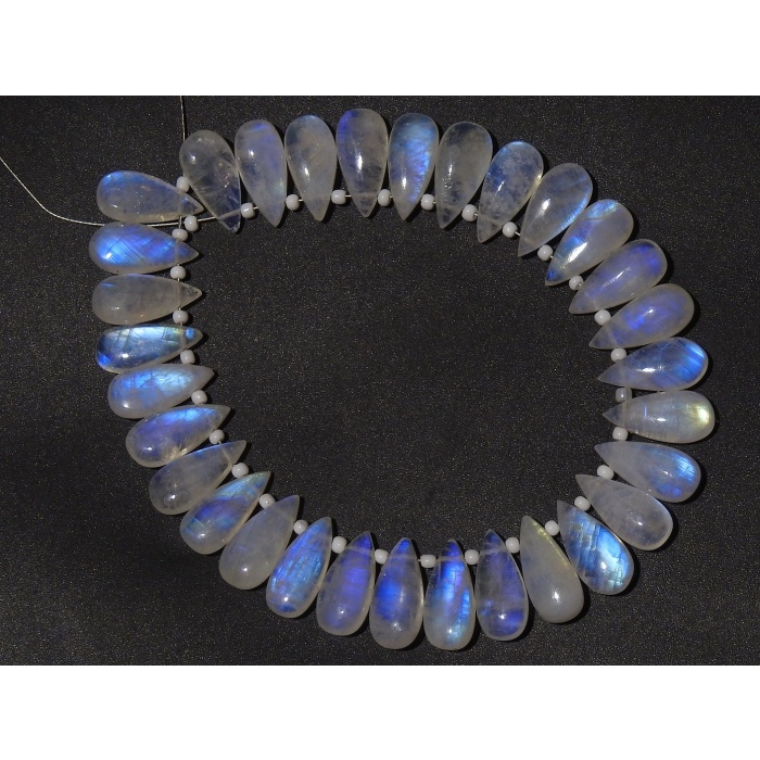 White Rainbow Moonstone Smooth Teardrop,Blue Flashy Fire,Loose Stone,Bead,Calibrated Stone,Earrings Pair,Making Jewelry,Wholesaler PME-CY3 | Save 33% - Rajasthan Living 7