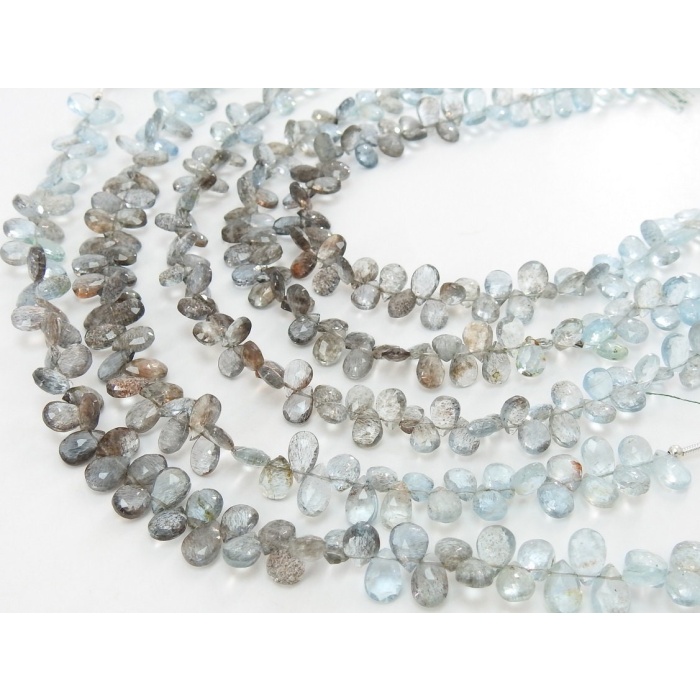 Moss Aquamarine Multi Shaded Faceted Teardrops,8Inch Strand 7X5To6X5MM Approx,Wholesaler,Supplies,100%Natural BB(BR4) | Save 33% - Rajasthan Living 12