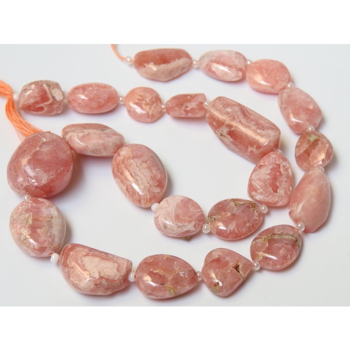 Rhodochrosite Smooth Tumble,Nugget,Loose Stone 12Inch Strand 15X13To8X7MM Approx Wholesale Price New Arrival 100%Natural (pme)TU5 | Save 33% - Rajasthan Living 11