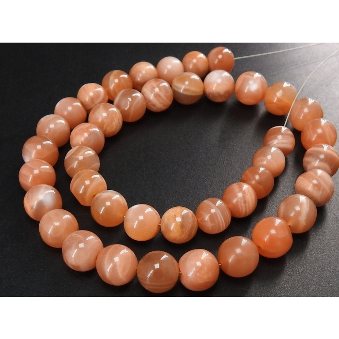Peach Moonstone Smooth Sphere Ball Bead,Round Shape,Roundel,Handmade,Loose Stone,Wholesaler,Supplies,14Inch Strand 100%Natural (Pme)B7 | Save 33% - Rajasthan Living 9