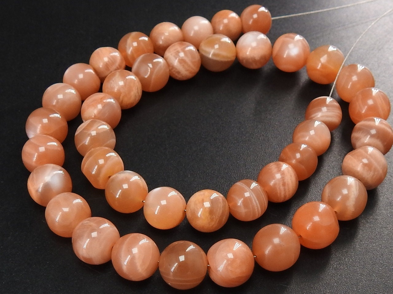 Peach Moonstone Smooth Sphere Ball Bead,Round Shape,Roundel,Handmade,Loose Stone,Wholesaler,Supplies,14Inch Strand 100%Natural (Pme)B7 | Save 33% - Rajasthan Living 15