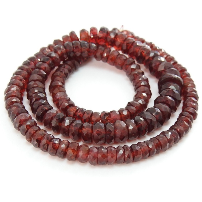 Mozambique Garnet Faceted Roundel Beads,Handmade,Loose Stone,Necklace,For Making Jewelry,16Inch Strand,Wholesaler,Supplies,100%NaturalBB(B6) | Save 33% - Rajasthan Living 13