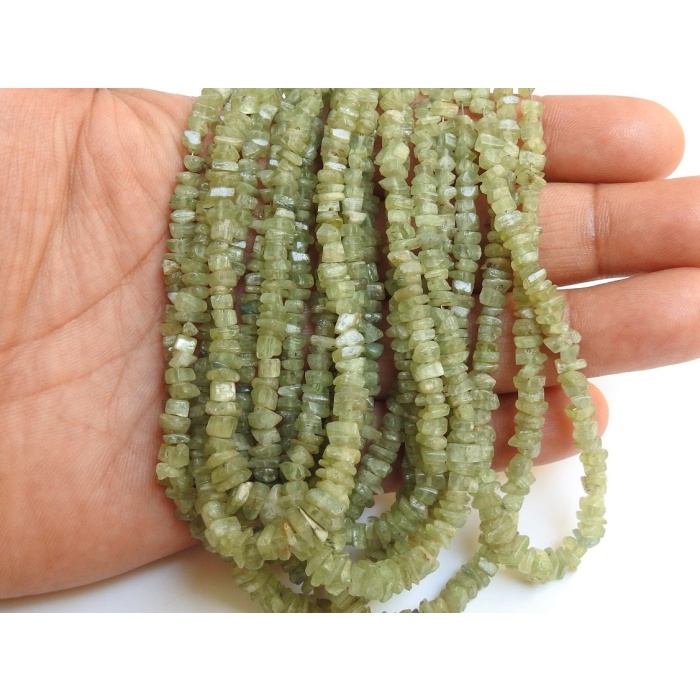 100%Natural/Green Kyanite Rough Beads/Anklets/Chip/Uncut/Nugget/8Inch Strand 5X3MM Approx/Wholesale Price/New Arrival/RB7 | Save 33% - Rajasthan Living 13