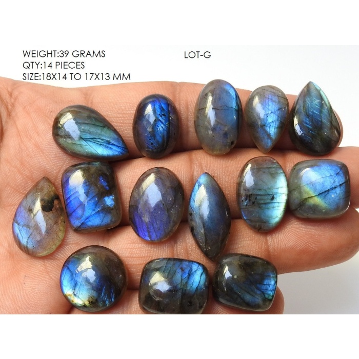 Labradorite Smooth Cabochon Lot,Blue Flashy Fire,Fancy Shapes,Loose Stone,Handmade Gemstone,For Making Pendents,Jewelry 100%Natural PME(C1) | Save 33% - Rajasthan Living 12