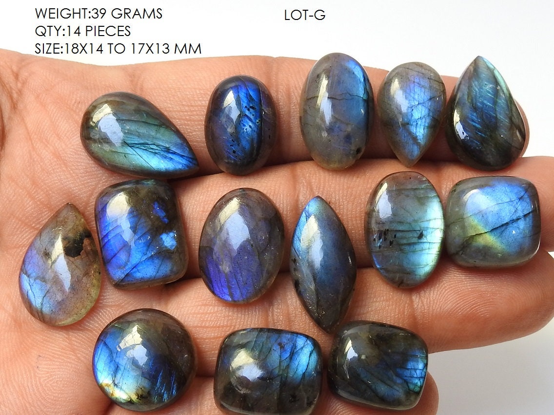 Labradorite Smooth Cabochon Lot,Blue Flashy Fire,Fancy Shapes,Loose Stone,Handmade Gemstone,For Making Pendents,Jewelry 100%Natural PME(C1) | Save 33% - Rajasthan Living 21