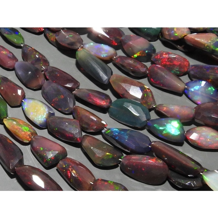 Ethiopian Black Opal Tumble,Faceted,Nugget,Multi Fire,Loose Stone,For Making Jewelry,Necklace,Wholesaler,Supplies 8Inch 100%Natural PME-EO2 | Save 33% - Rajasthan Living 10