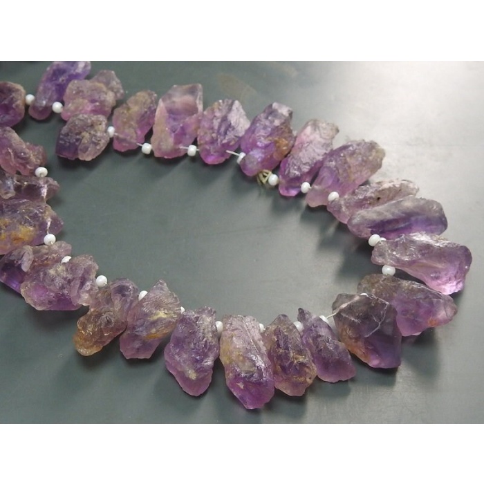 Amethyst Natural Rough Stick,Loose Raw,Bead,Crystal,Minerals,12Inch Strand 25X10To15X8MM Approx,Wholesale Price,New Arrival PME(R6) | Save 33% - Rajasthan Living 8