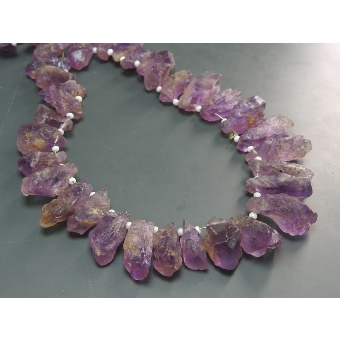 Amethyst Natural Rough Stick,Loose Raw,Bead,Crystal,Minerals,12Inch Strand 25X10To15X8MM Approx,Wholesale Price,New Arrival PME(R6) | Save 33% - Rajasthan Living 10