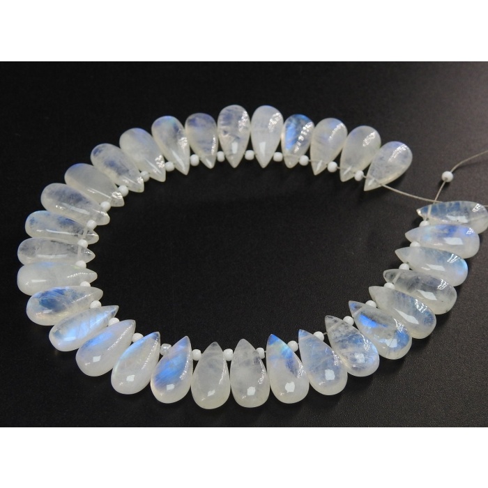 White Rainbow Moonstone Smooth Teardrop,Blue Flashy Fire,Loose Stone,Bead,Calibrated Stone,Earrings Pair,Making Jewelry,Wholesaler PME-CY3 | Save 33% - Rajasthan Living 6